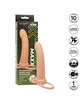 calexotics - maxx doble penetrador acanalado 10 vibraciones natural