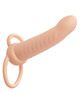 calexotics - maxx doble penetrador acanalado 10 vibraciones natural