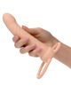 calexotics - maxx ribbed dual penetrator 10 vibrations flesh