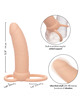 Strap On Calexotics Maxx Thick com Vibração Bege