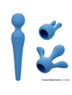 calexotics - couture kit vibrator wand 10 vibrations blue