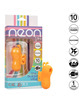 calexotics - neon vibes the buzzing vibe finger stimulator 10 vibrations orange