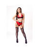 livco corsetti fashion - florencia 20244 bra + panty + garter belt s/m