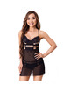 livco corsetti fashion - maia 20247 babydoll + thong black s/m
