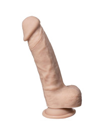silexd - modelo 1 real skin pene realÍstico termo reactivo 17.8 cm premium silexpan natural