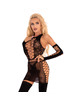 Top Corsetti Fashion Marlamina com Luvas Preto