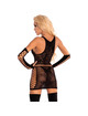 Top Corsetti Fashion Marlamina com Luvas Preto