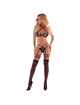Livco corsetti fashion - pardiesh cf 90578 bra + stockings black l/xl