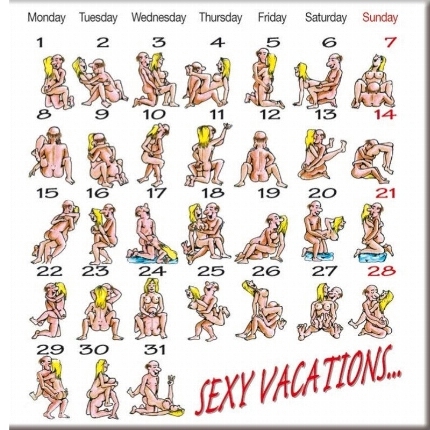 Íman Diablo Picante Calendário Kamasutra