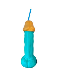 diablo picante - blue plastic penis cup