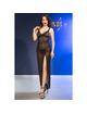 chilirose - cr 4723 babydoll largo tanga negro s