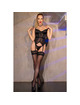 chilirose - cr 4674 corset 3 piezas negro s
