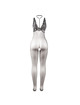 subblime - 951993 bodystocking crotchless de rejilla transparente negro talla Única