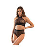 subblime - 952082 bodystocking conjunto de rejilla con brillantes negro talla Única