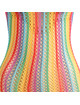 Mini Vestido Subblime Fishnet Rainbow