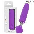 intense - symone bala vibradora recargable por usb 8 vibraciones morado 10 x 2.2 cm