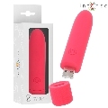 intense - symone bala vibradora recargable por usb 8 vibraciones rojo 10 x 2.2 cm