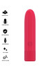 intense - symone usb rechargeable vibrating bullet 8 vibrations red 10 x 2.2 cm
