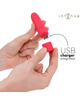 intense - symone bala vibradora recargable por usb 8 vibraciones rojo 10 x 2.2 cm