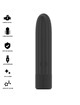 black silver - geri usb rechargeable vibrating bullet 8 vibrations black 10 x 2.2 cm
