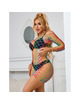 Mini Vestido Subblime Fishnet Rainbow Manga Longa