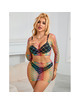 Mini Vestido Subblime Fishnet Rainbow