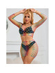 Mini Vestido Subblime Fishnet Rainbow