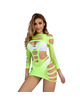 Mini Vestido Subblime Manga Comprida Verde