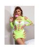 Mini Vestido Subblime Manga Comprida Verde