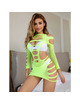 Mini Vestido Subblime Manga Comprida Verde