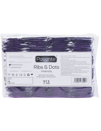144x Preservativos Pasante Ribs&Dots