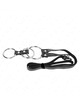 Kink - triple metal penis ring 3.8 cm to 5 cm with leather belt 112 cm