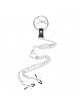 kink - anillo pene triple metal cromado 3.8 cm a 5 cm con cadena metal 26 cm y pinzas para pezones modelo 1
