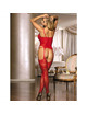 subblime - 951764 red fishnet dress one size