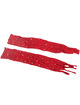 Subblime - 952181 bodystocking de rejilla con guantes y diamantes rojo talla Única