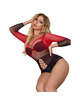 Body Subblime Degradê Vermelho e Preto