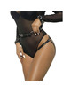 subblime - 953690 esposas con cinturÓn bondage negro talla Única