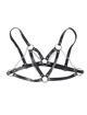 subblime - 953713 cinturÓn de bondage punk hebilla metal negro talla Única