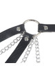 subblime - 953713 cinturÓn de bondage punk hebilla metal negro talla Única