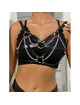 subblime - 953713 cinturÓn de bondage punk hebilla metal negro talla Única