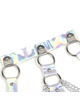 Subblime - 953737 chest harness with rings and chains silver one size