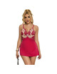 subblime - 954123 babydoll with red floral design s/m