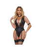 Subblime - 954390 sexy body with garter belt black l/xl