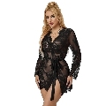 subblime - 953768 camisola de noite de renda + tanga preta l/xl