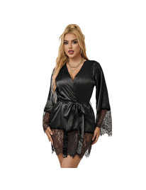 subblime - 953805 pijama elegante de encaje + tanga negro l/xl