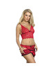 subblime - 953898 camisÓn de seda y encaje + panties rojo s/m