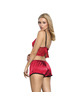 subblime - 953898 camisÓn de seda y encaje + panties rojo s/m
