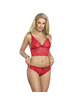 subblime - 953898 silk and lace nightgown + panties red s/m