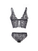 subblime - 953911 camisÓn de seda y encaje + panties negro s/m