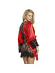 subblime - 954024 camisola de encaje espalda transparente + tanga rojo/negro l/xl